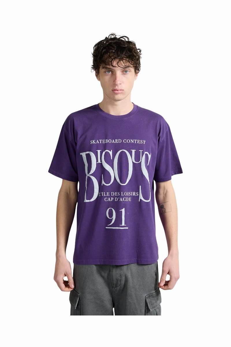 BISOUS SKATEBOARDS CANNES T-SHIRT Purple