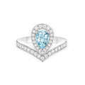 CHAUMET JOSEPHINE RING TURQUOISE SILVER DIAMOND