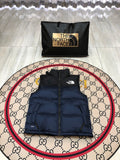 The North Face Men's Navy Blue Down Vest – 1996 Retro Nuptse Sleeveless Puffer Jacket
