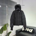 Moncler Grenoble Men's Black Hooded Down Jacket – Technical Ski Wide-Baffle Puffer