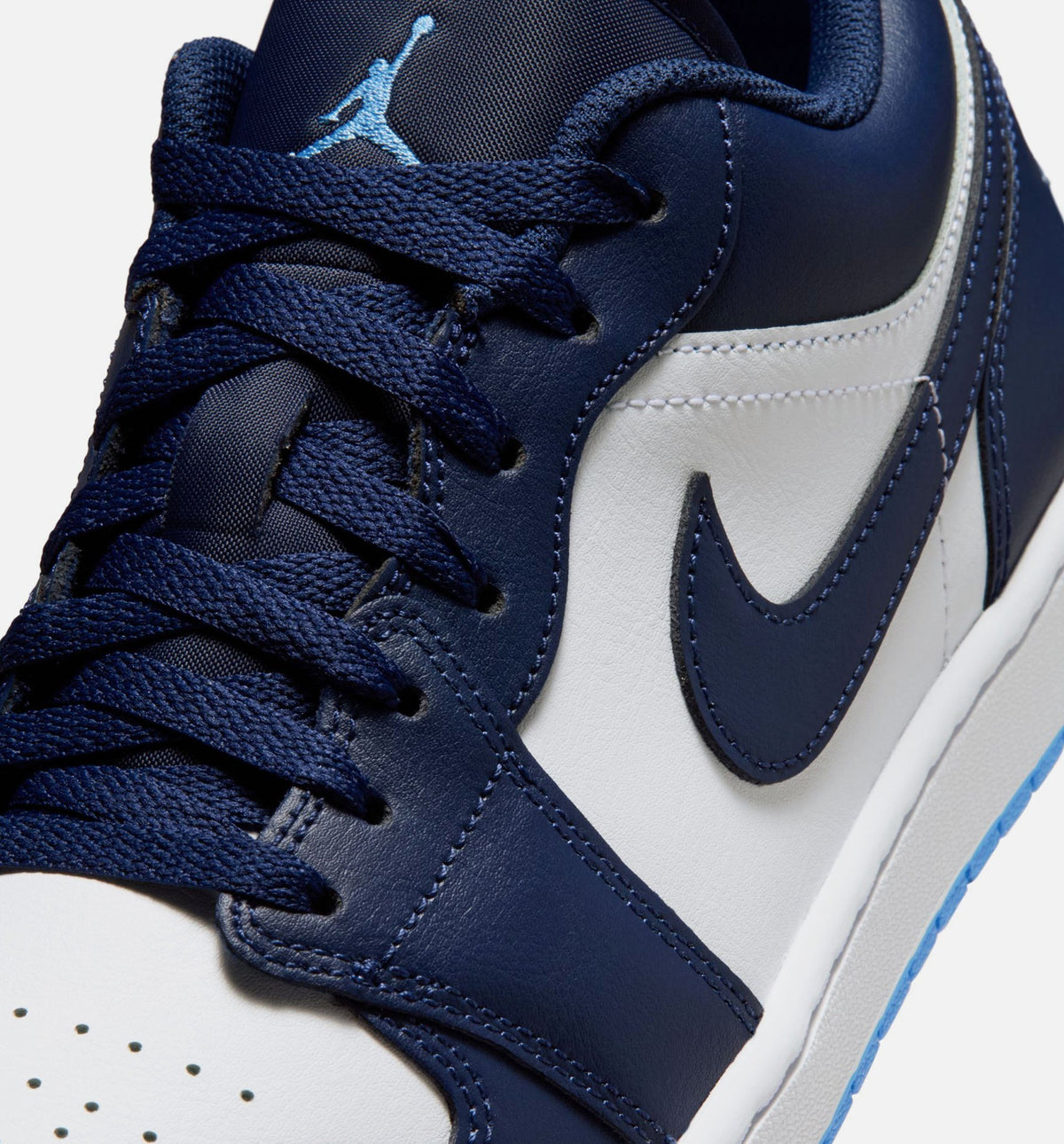 Air Jordan 1 Low Men's Lifestyle Sneakers - Midnight Navy/University Blue/White