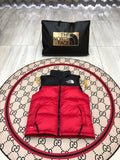 The North Face Men's Red Down Vest – 1996 Retro Nuptse Sleeveless Puffer Jacket