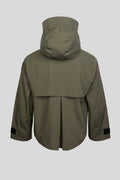 Canada Goose Women's Military Green Seawolf Short Jacket – Waterproof Hooded Utility Coat with Dual Chest Pockets Velcro Cuffs