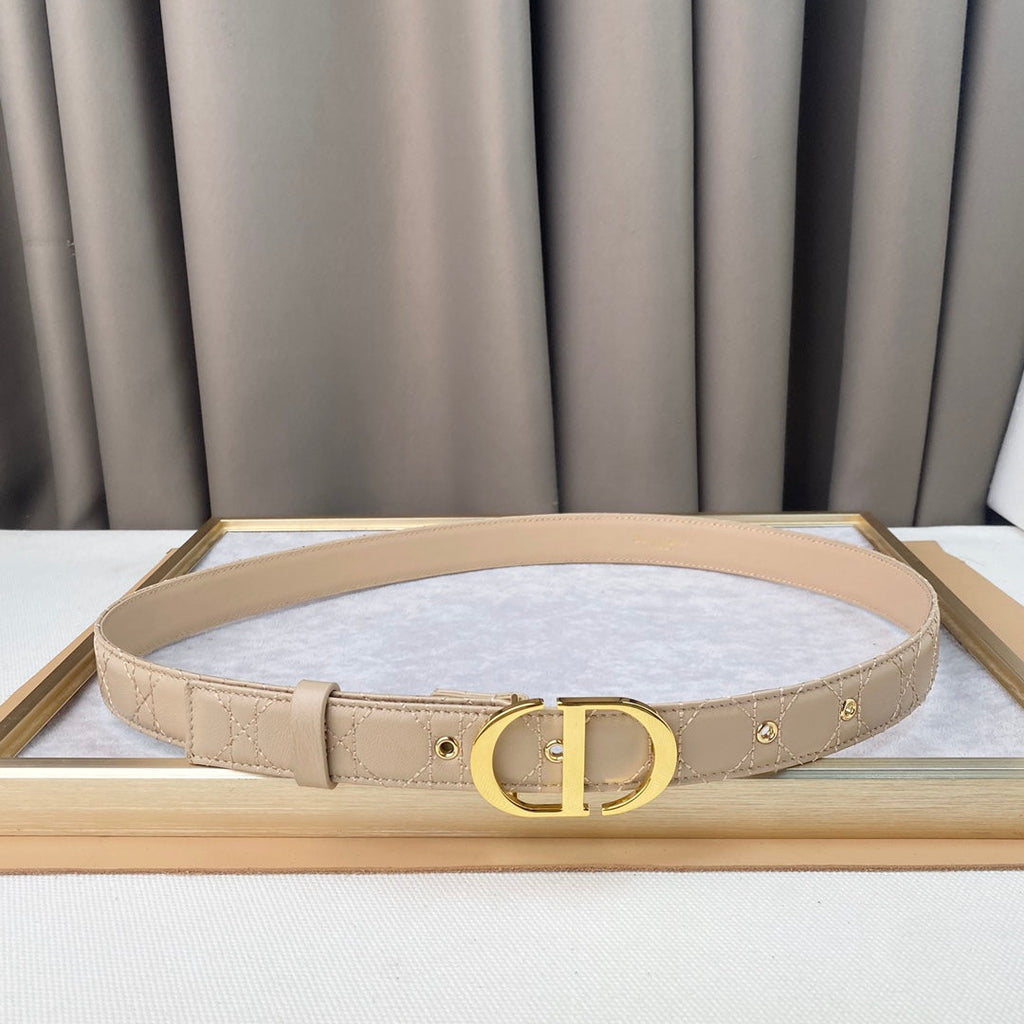 DIOR 25S BELT 30 MM IN BEIGE CALFSKIN 564811