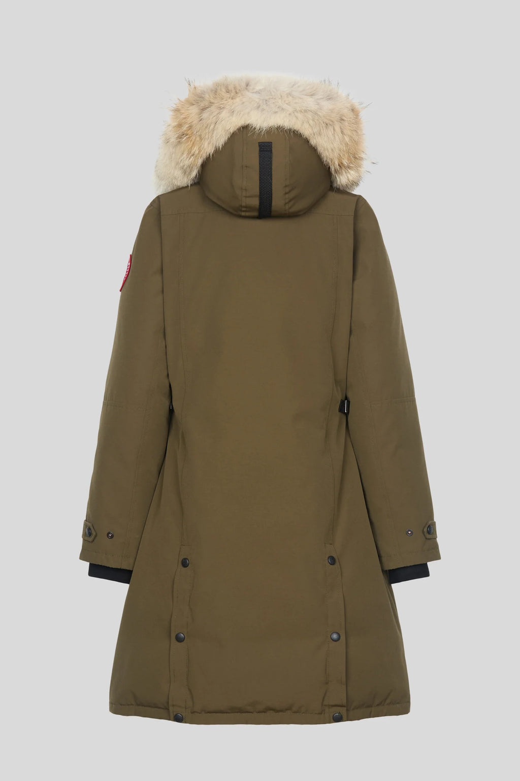 Canada Goose Women's Military Green Trillium Parka – Fur-Trimmed Hooded Down Coat