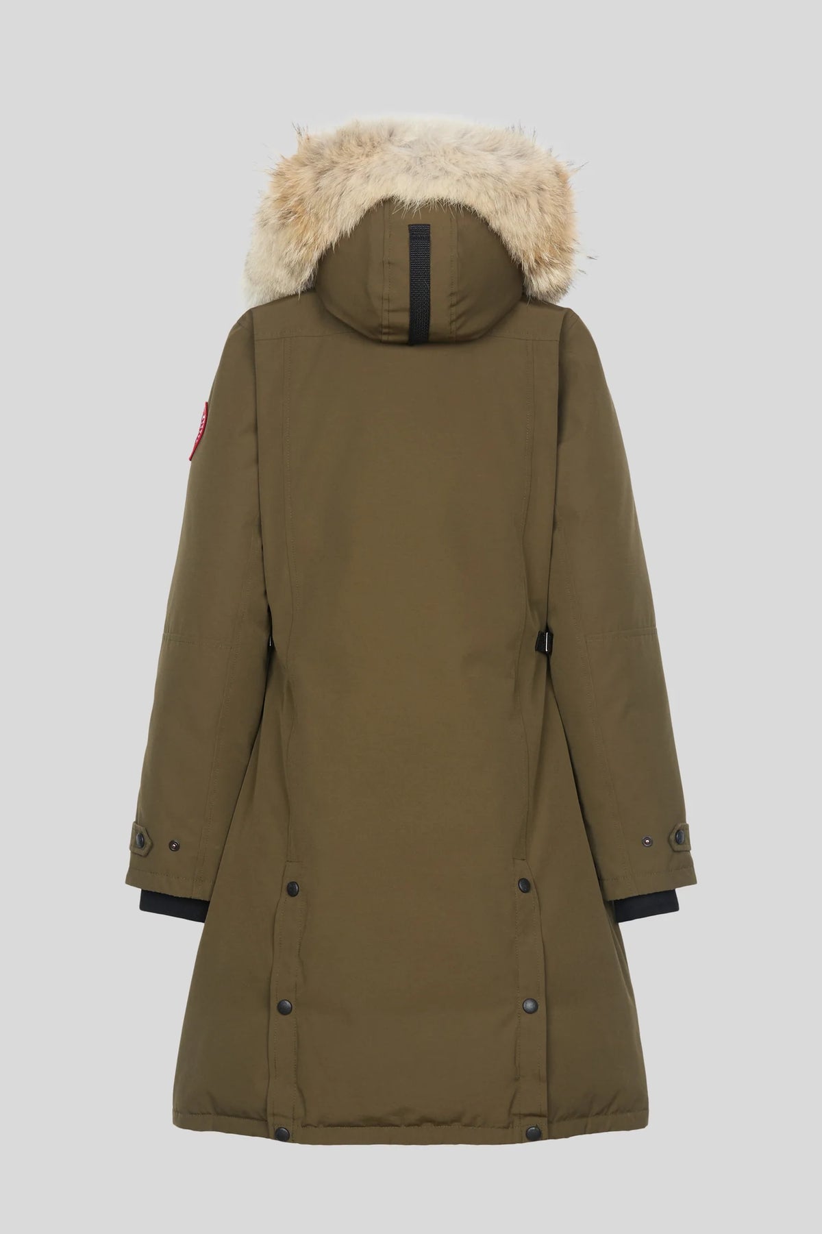 Canada Goose Women's Military Green Trillium Parka – Fur-Trimmed Hooded Down Coat