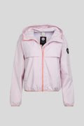 Canada Goose Women's Petal Pink Endeavour Lightweight Jacket – Windproof Hooded Cropped Windbreaker with Contrast Zip Logo Badge