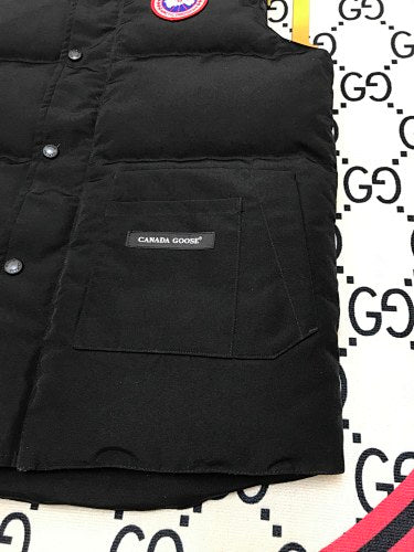 Canada Goose Men's Black Down Vest – Garson Sleeveless Puffer Jacket