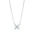TIFFANY PLATINUM AND DIAMOND VICTORIA PENDANT NECKLACE