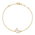 Van Cleef & Arpels BUTTERFLY DARK MOP GOLD BRACELET