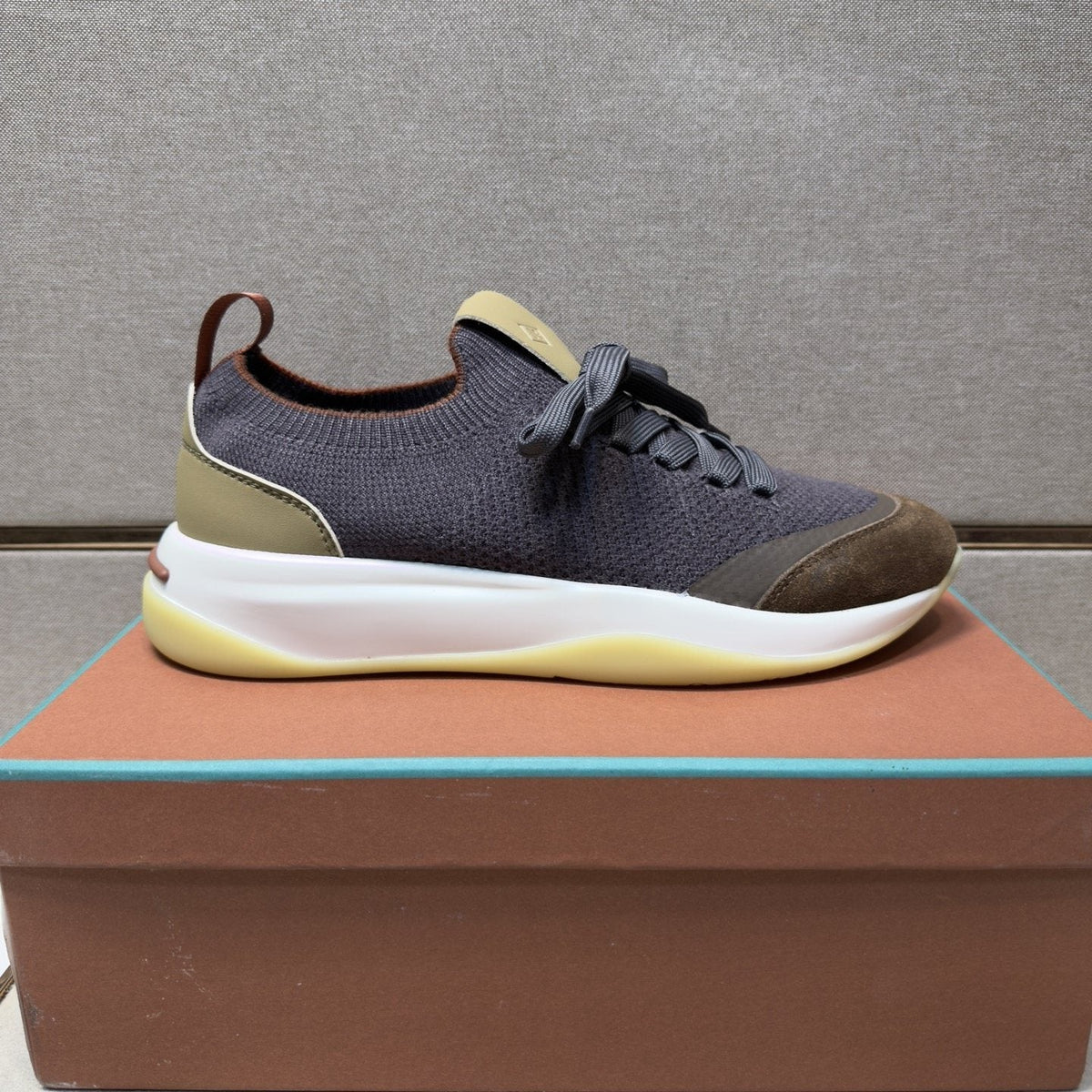 Loro Piana Men's Mesh Low-Top Sneakers - Contrast Midsole And Outsole