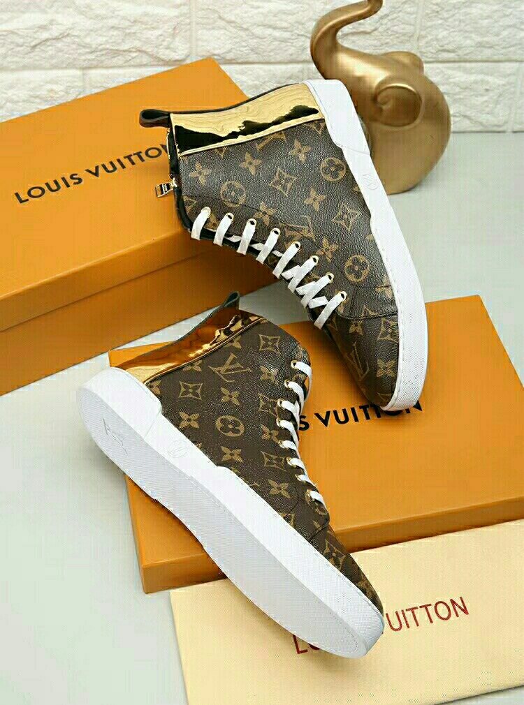 Louis Vuitton Monogram High-Top Sneakers