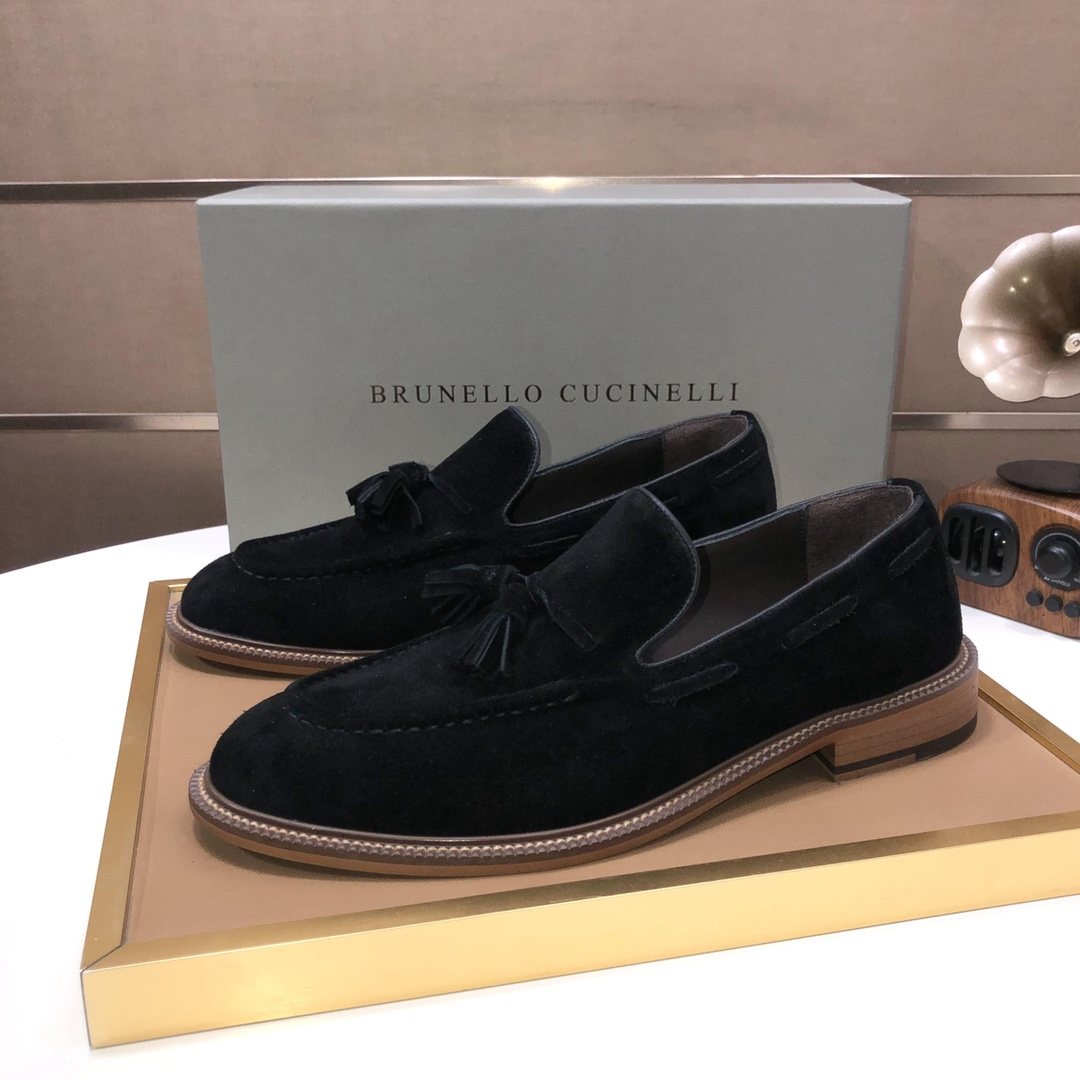 Brunello Cucinelli Men's Tassel Loafers - Rubber Sole
