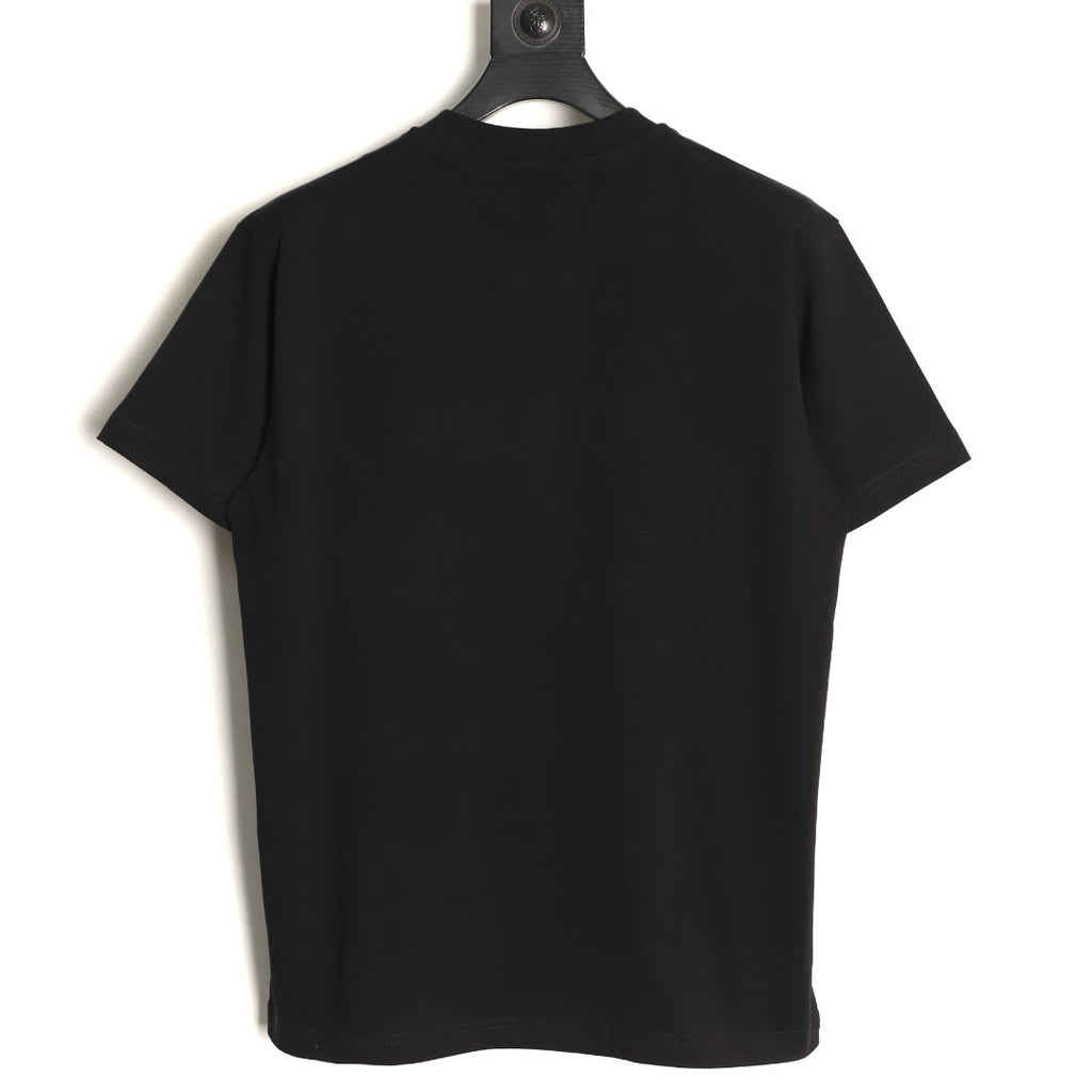 Prada Tonal Outlined Lettering T-Shirt - Black